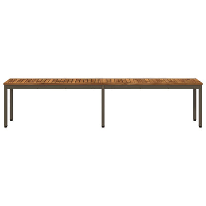 vidaXL Garden Bench 201 x 35 x 45 cm Solid Acacia Wood Rectangular