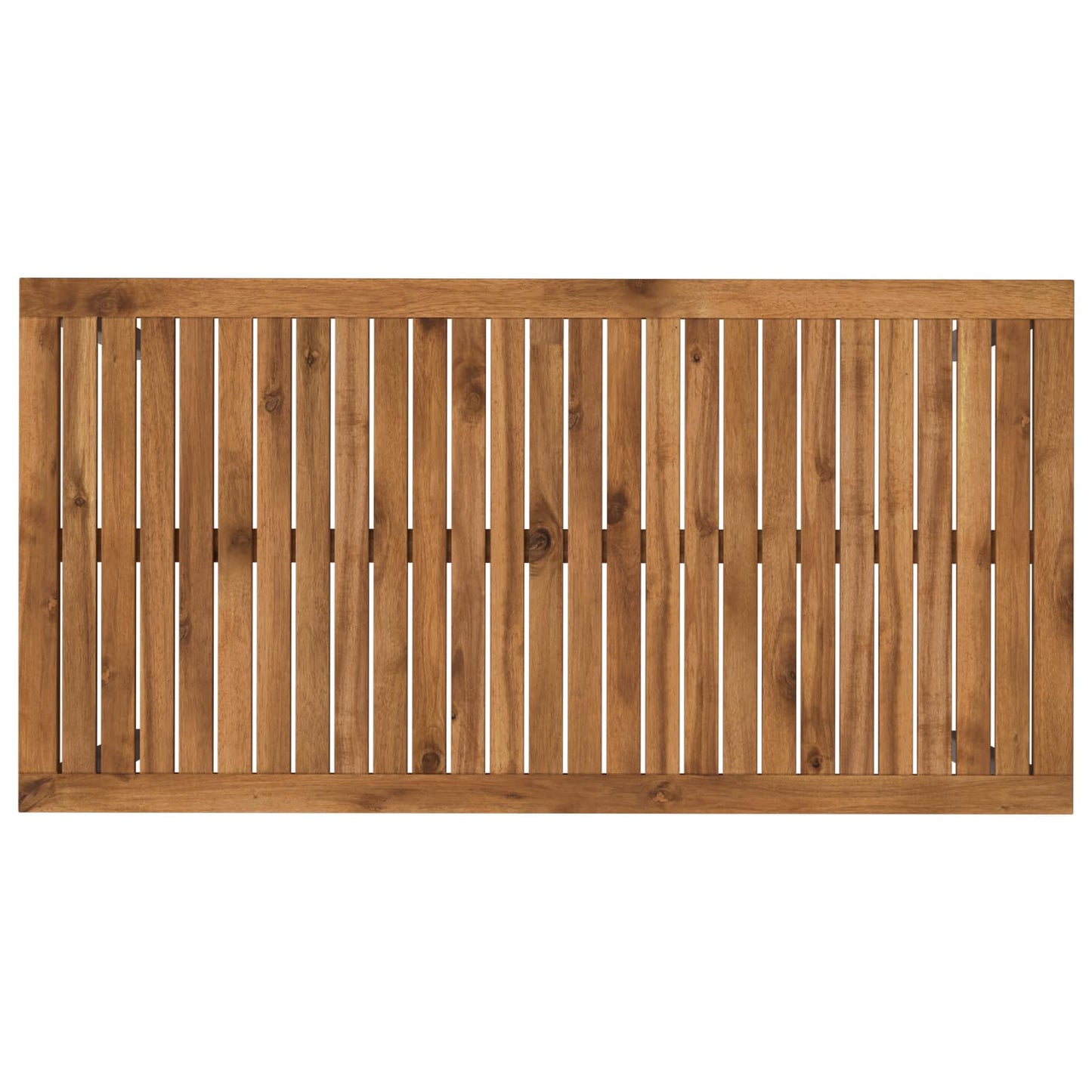 vidaXL Garden Dinner Table Natural and White 108.5 x 55 x 75 cm
