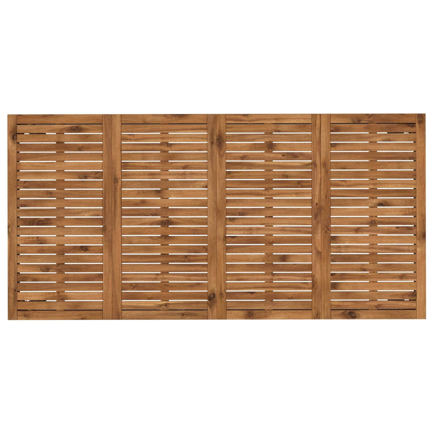 vidaXL Garden Dinner Table Natural and Black 147 x 88.5 x 75 cm