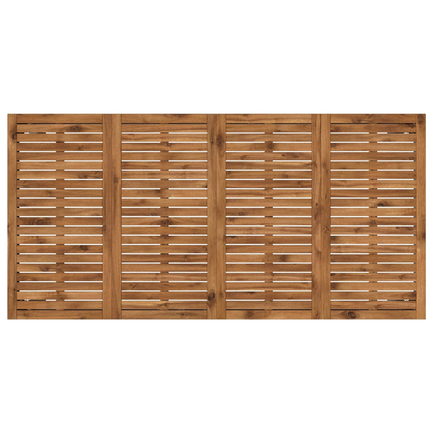 vidaXL Garden Dinner Table Natural and White 147 x 88.5 x 75 cm