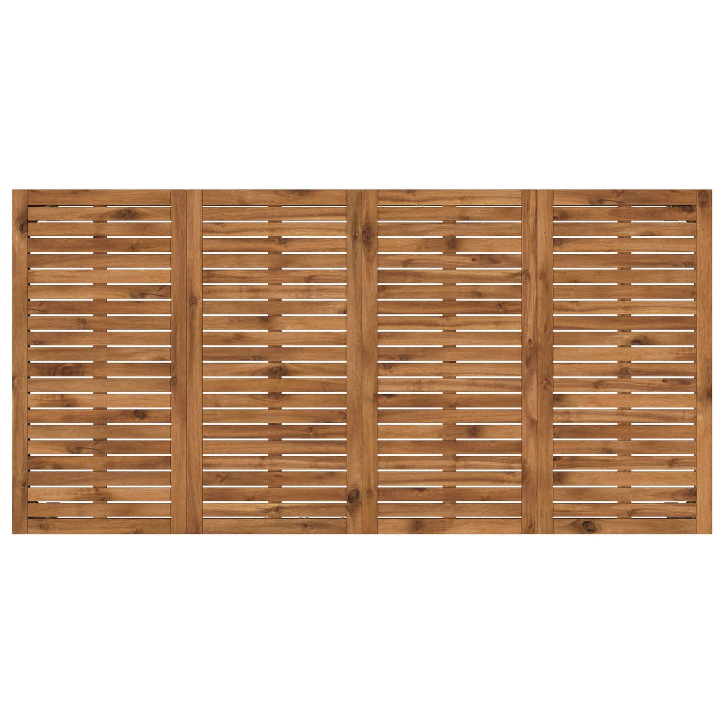vidaXL Garden Dinner Table Natural and White 180 x 88.5 x 75 cm