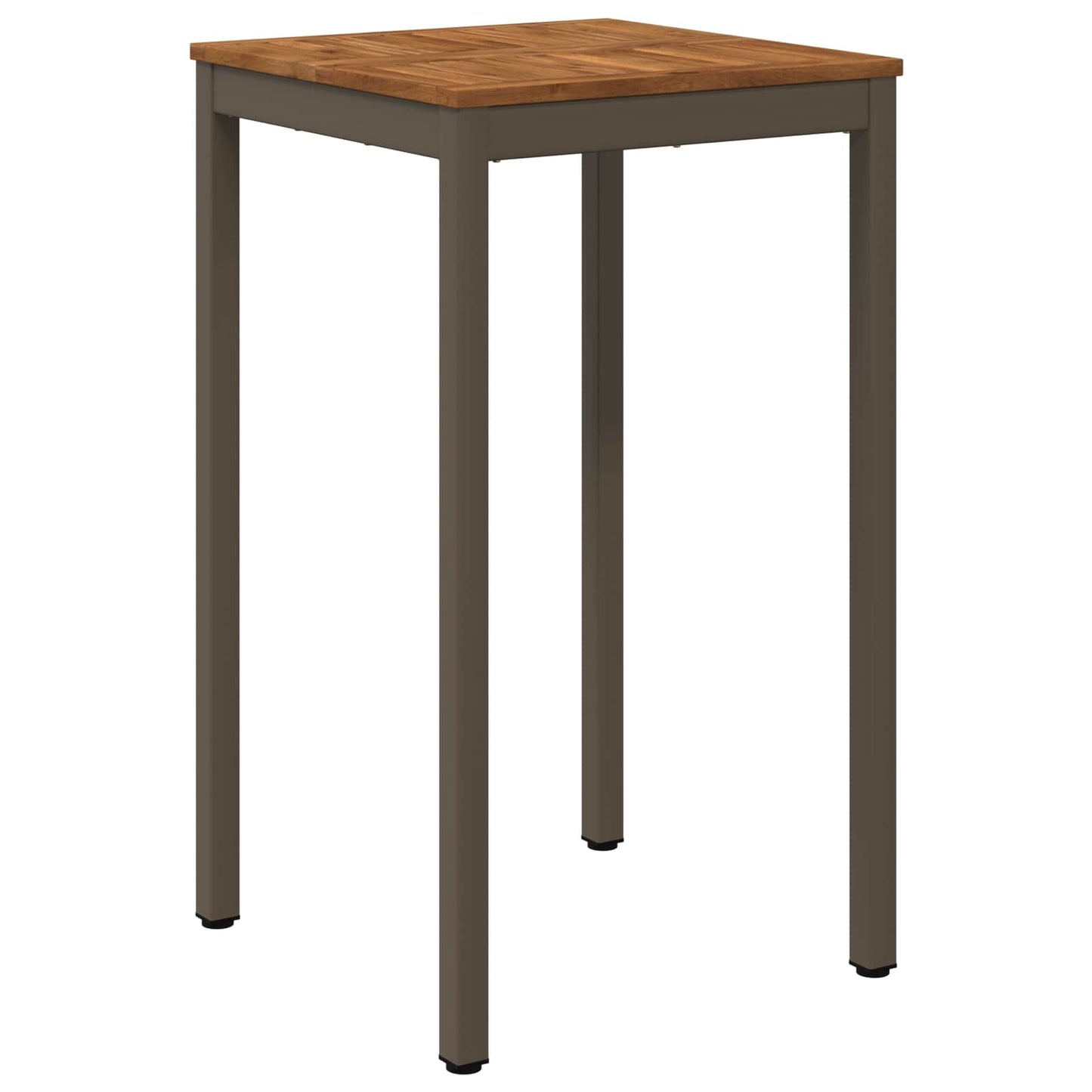 vidaXL Garden Bar Table Natural and Coffee 60 x 60.5 x 105 cm
