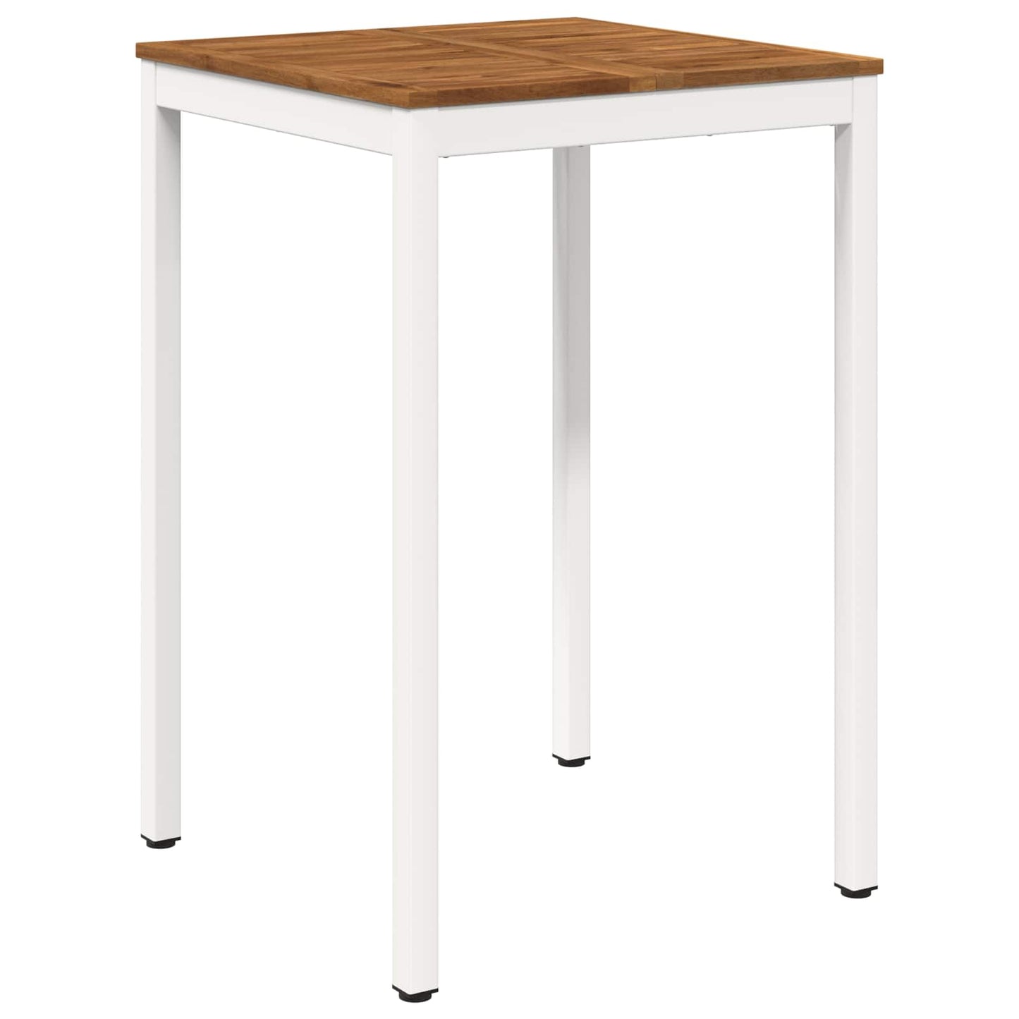 vidaXL Garden Bar Table Natural and White 70 x 68.5 x 105 cm