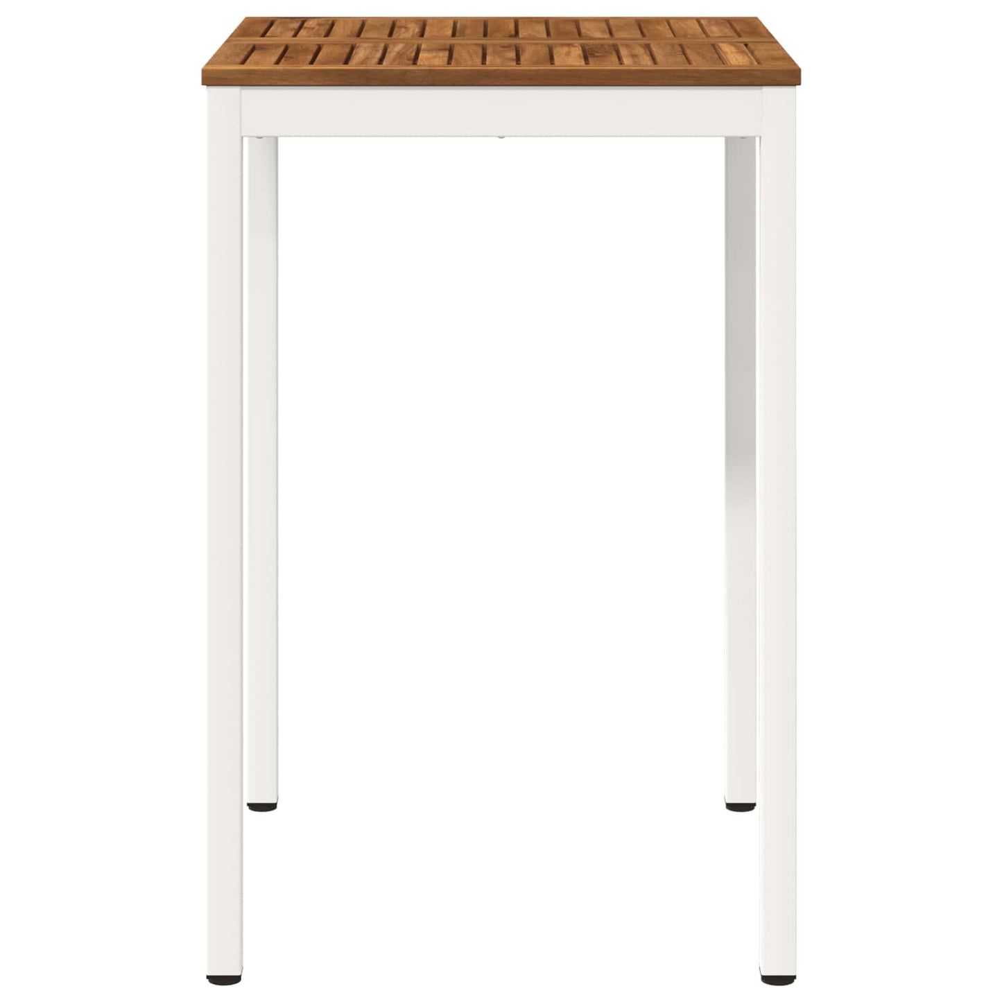 vidaXL Garden Bar Table Natural and White 70 x 68.5 x 105 cm