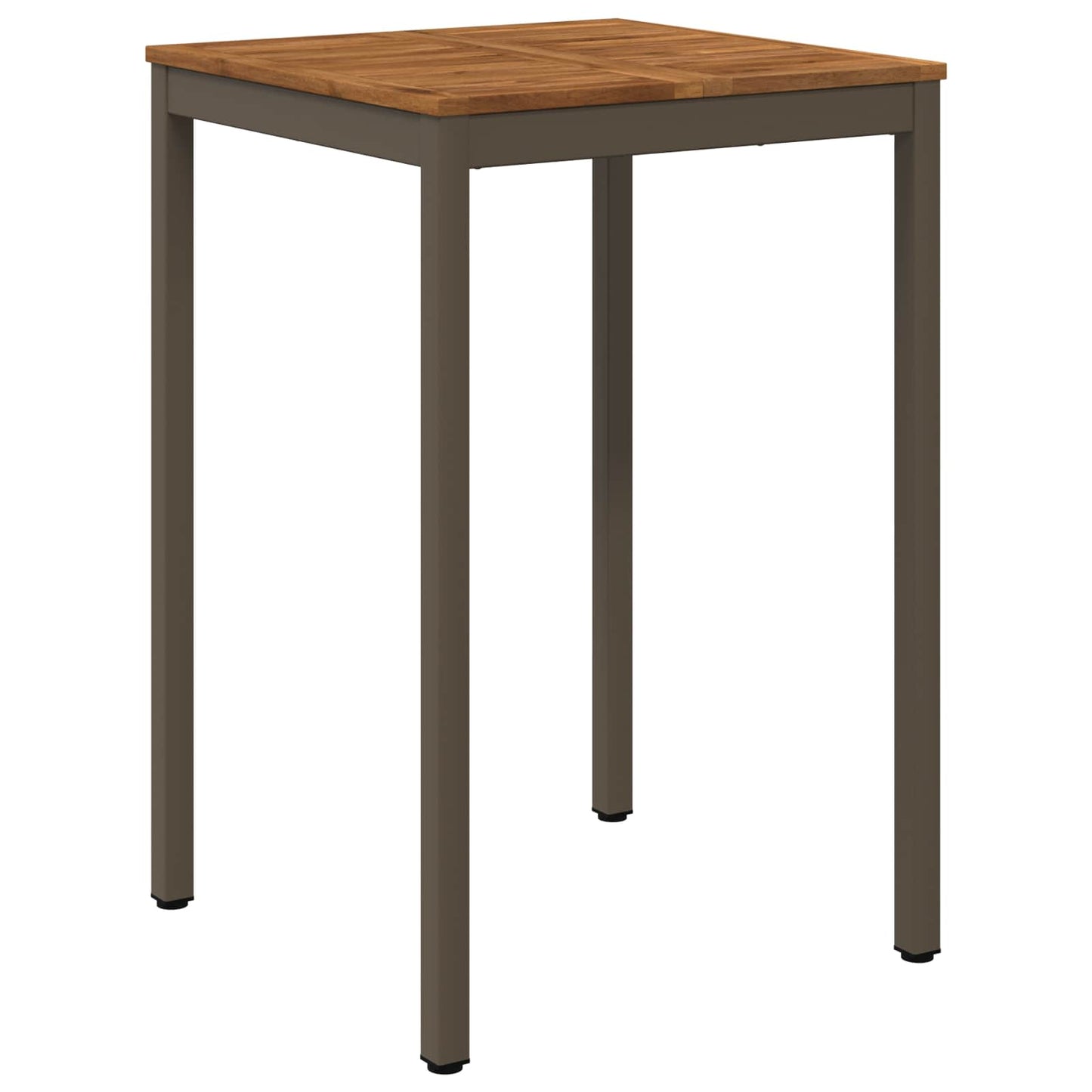 vidaXL Garden Bar Table Natural and Coffee 70 x 68.5 x 105 cm