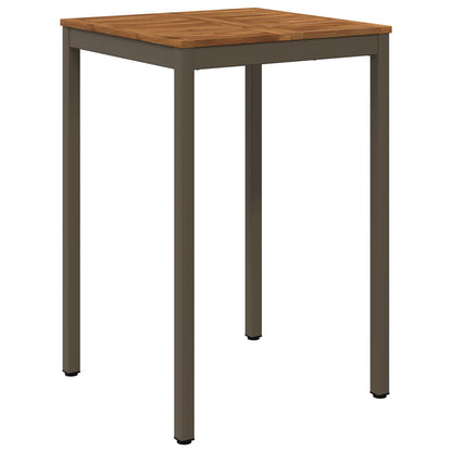 vidaXL Garden Bar Table Natural and Coffee 70 x 68.5 x 105 cm