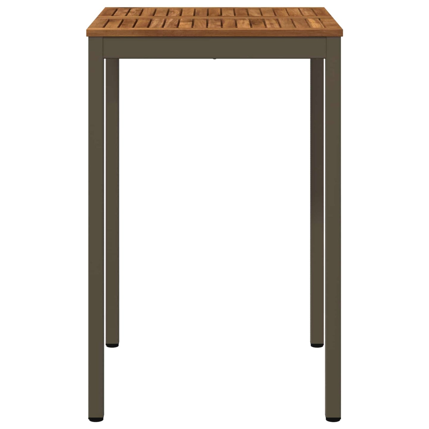 vidaXL Garden Bar Table Natural and Coffee 70 x 68.5 x 105 cm