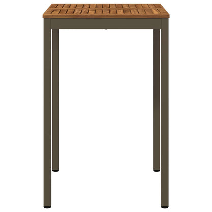 vidaXL Garden Bar Table Natural and Coffee 70 x 68.5 x 105 cm