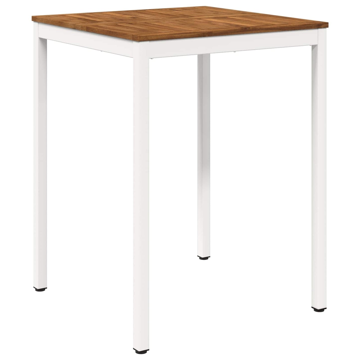 vidaXL Garden Bar Table Natural and White 80 x 80.5 x 105 cm