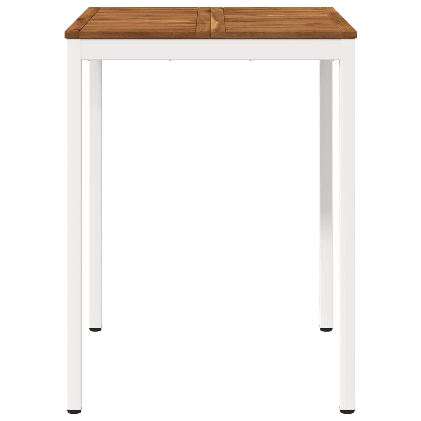 vidaXL Garden Bar Table Natural and White 80 x 80.5 x 105 cm