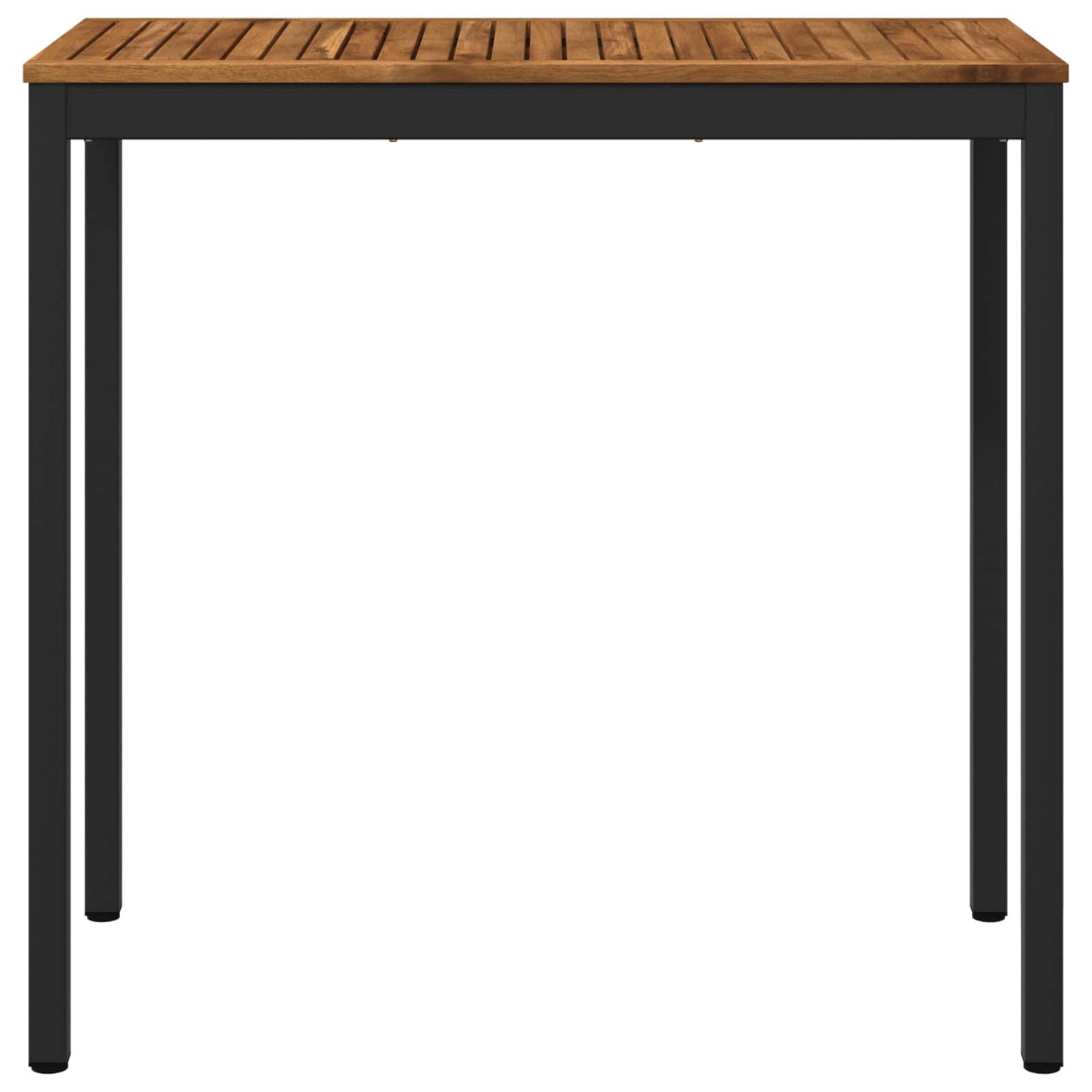 vidaXL Garden Bar Table Natural and Black 108.5 x 55 x 105 cm