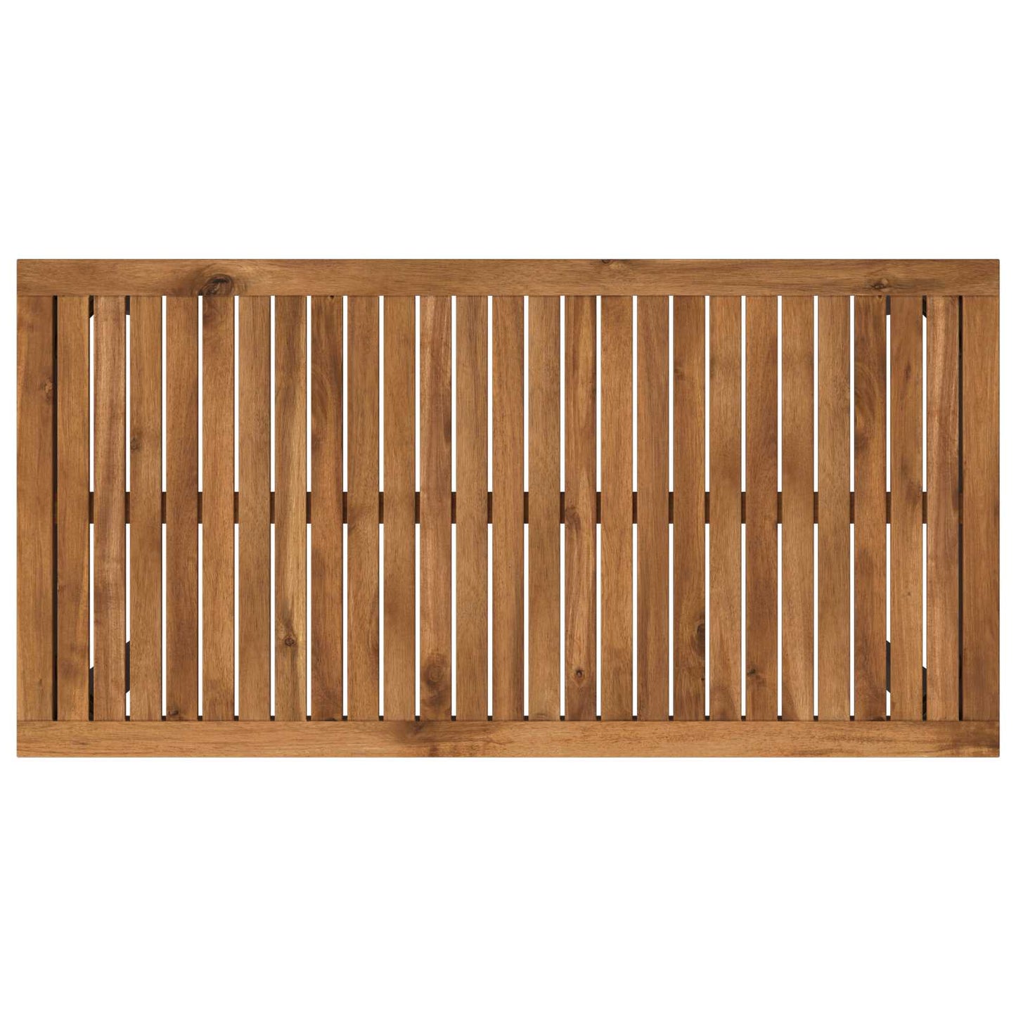vidaXL Garden Bar Table Natural and Black 108.5 x 55 x 105 cm