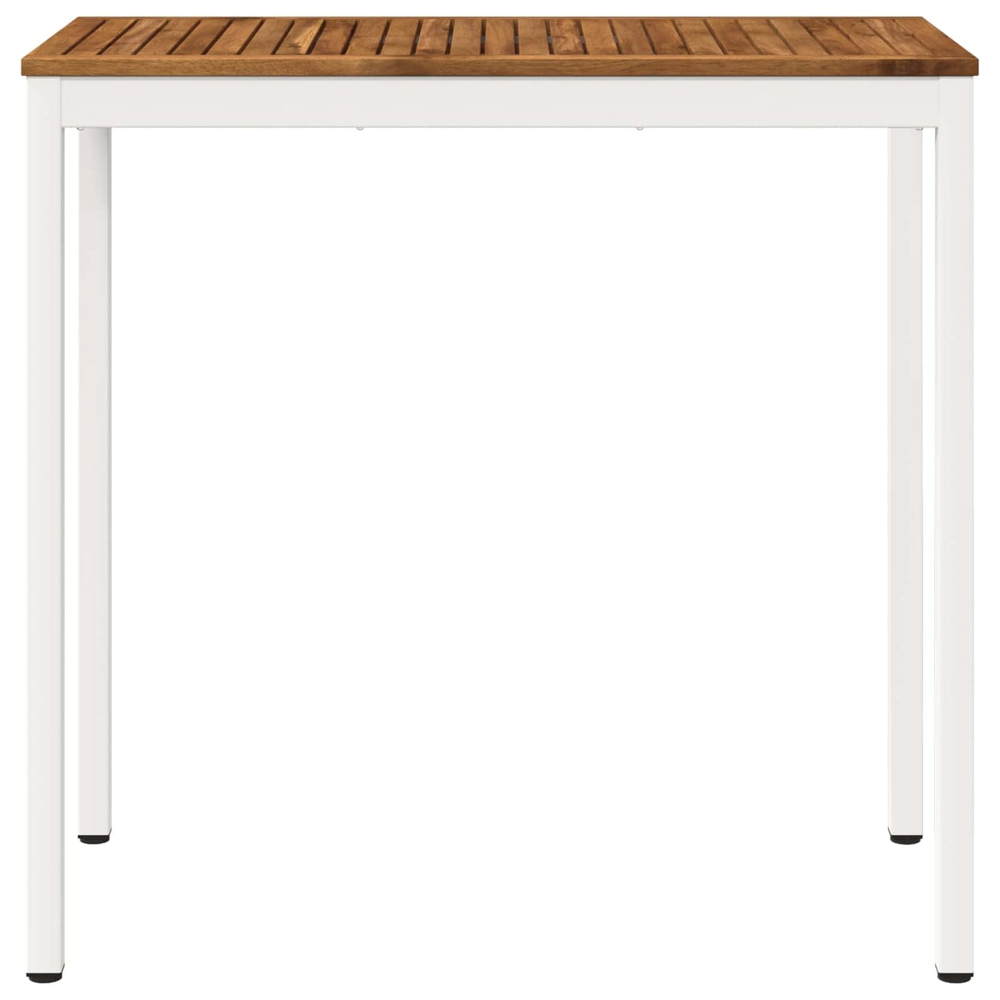 vidaXL Garden Bar Table Natural and White 108.5 x 55 x 105 cm