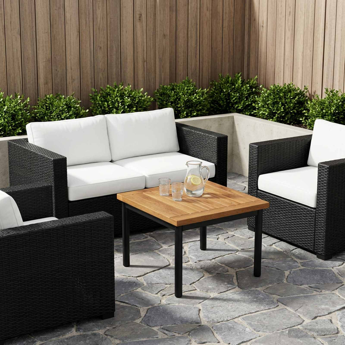 vidaXL Table Top 40.5 x 40 x 2 cm Rectangular Solid Acacia Wood