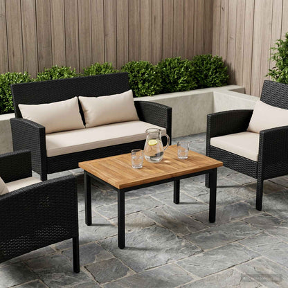 vidaXL Table Top 60.5 x 49 x 2 cm Rectangular Solid Acacia Wood
