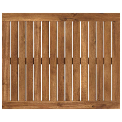 vidaXL Table Top 60.5 x 49 x 2 cm Rectangular Solid Acacia Wood