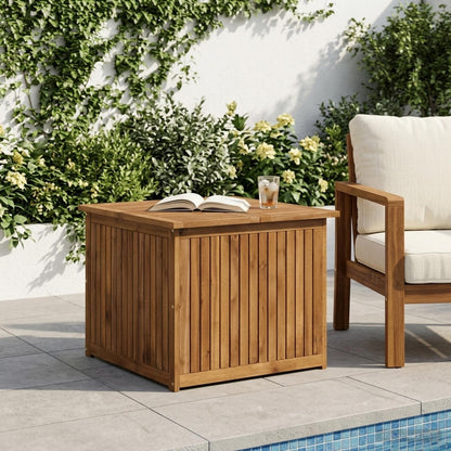 vidaXL Garden Storage Box Solid Acacia Wood 70.5 x 68.5 x 53.5 cm