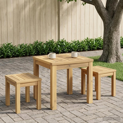 vidaXL Coffee Table White 40 x 40.5 x 36 cm Solid Acacia Wood