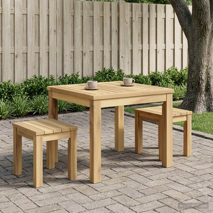 vidaXL Coffee Table White 50 x 48.5 x 36 cm Solid Acacia Wood