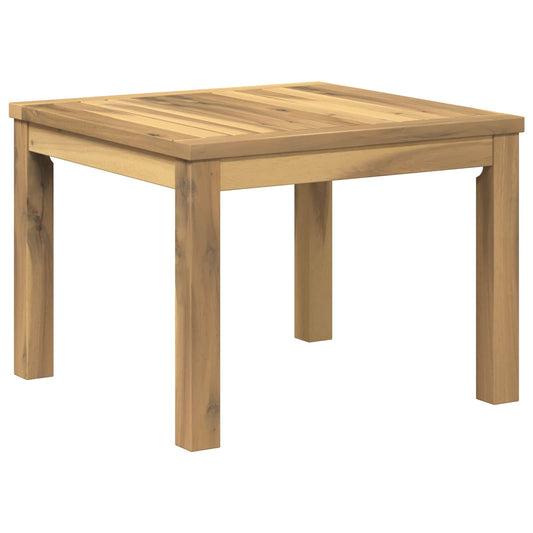 vidaXL Coffee Table White 49 x 48.5 x 36 cm Solid Acacia Wood