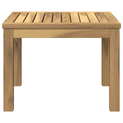 vidaXL Coffee Table White 49 x 48.5 x 36 cm Solid Acacia Wood