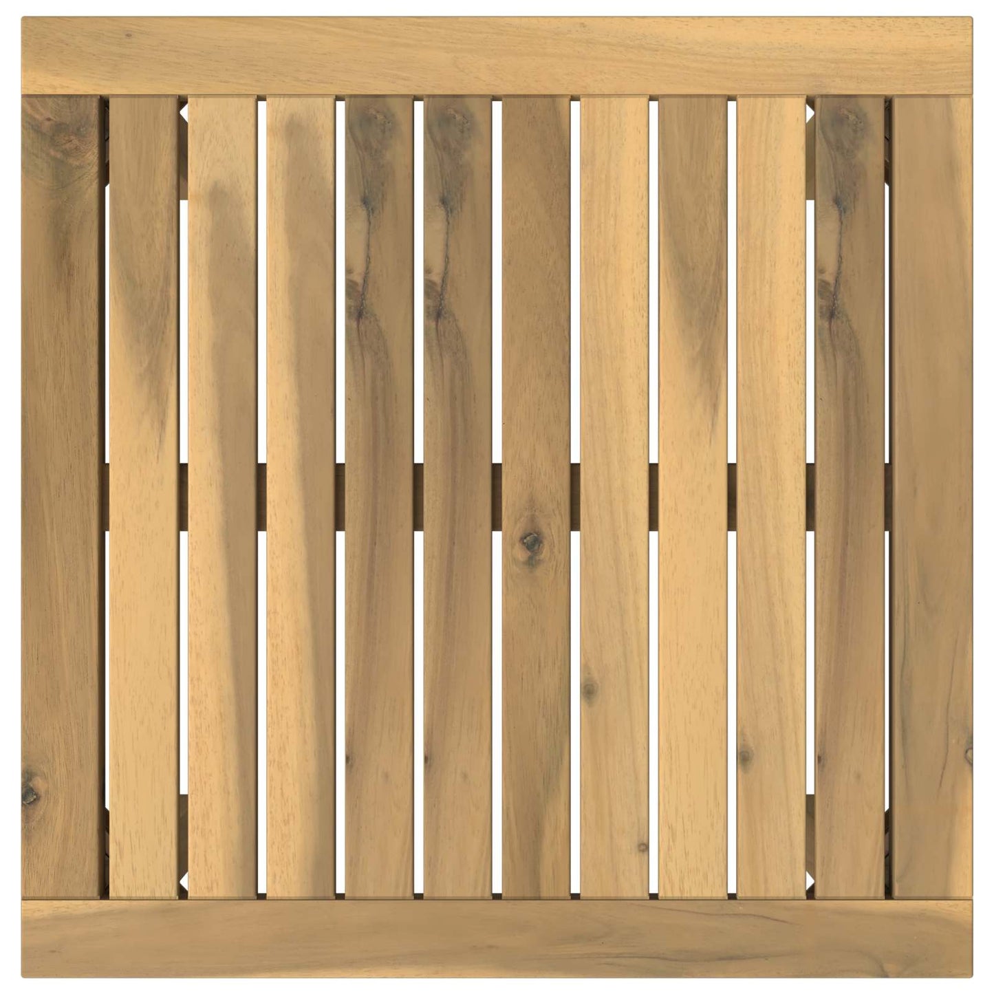 vidaXL Coffee Table White 50 x 48.5 x 36 cm Solid Acacia Wood