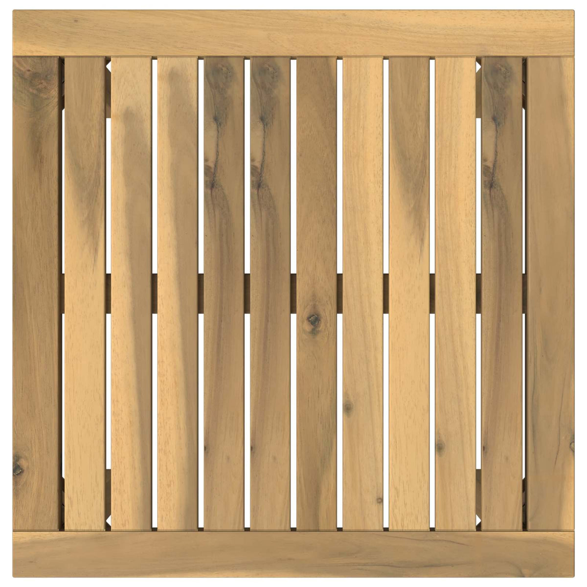 vidaXL Coffee Table White 49 x 48.5 x 36 cm Solid Acacia Wood