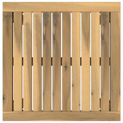 vidaXL Coffee Table White 49 x 48.5 x 36 cm Solid Acacia Wood