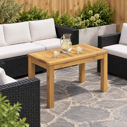 vidaXL Coffee Table White 60.5 x 30 x 36 cm Solid Acacia Wood