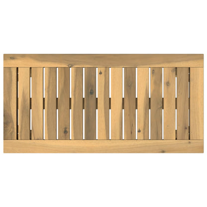 vidaXL Coffee Table White 60.5 x 30 x 36 cm Solid Acacia Wood