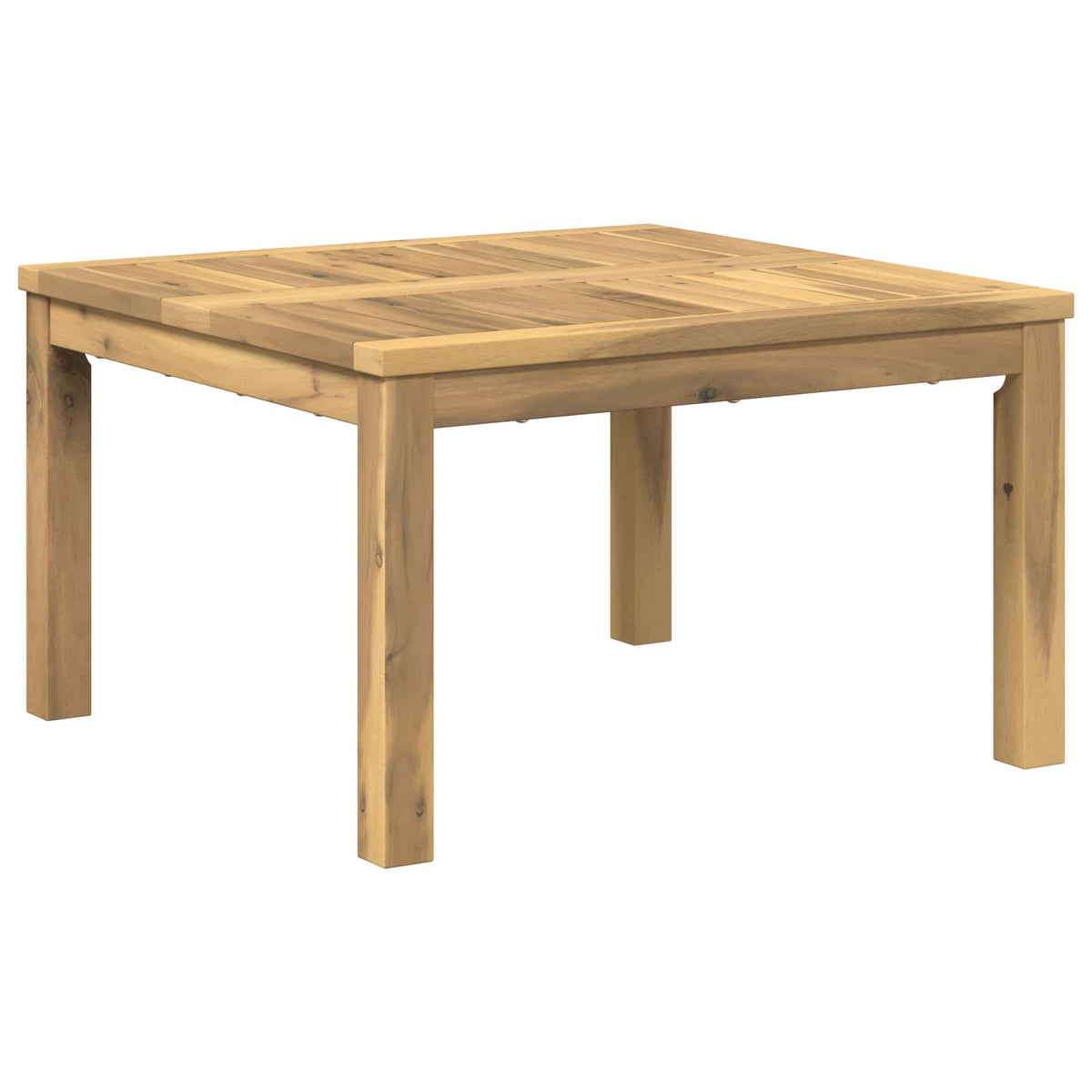 vidaXL Coffee Table White 60 x 60.5 x 36 cm Solid Acacia Wood