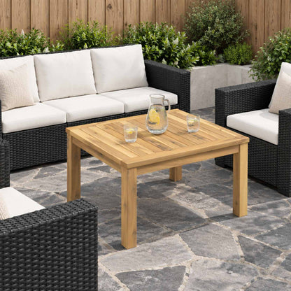 vidaXL Coffee Table White 49 x 60.5 x 36 cm Solid Acacia Wood