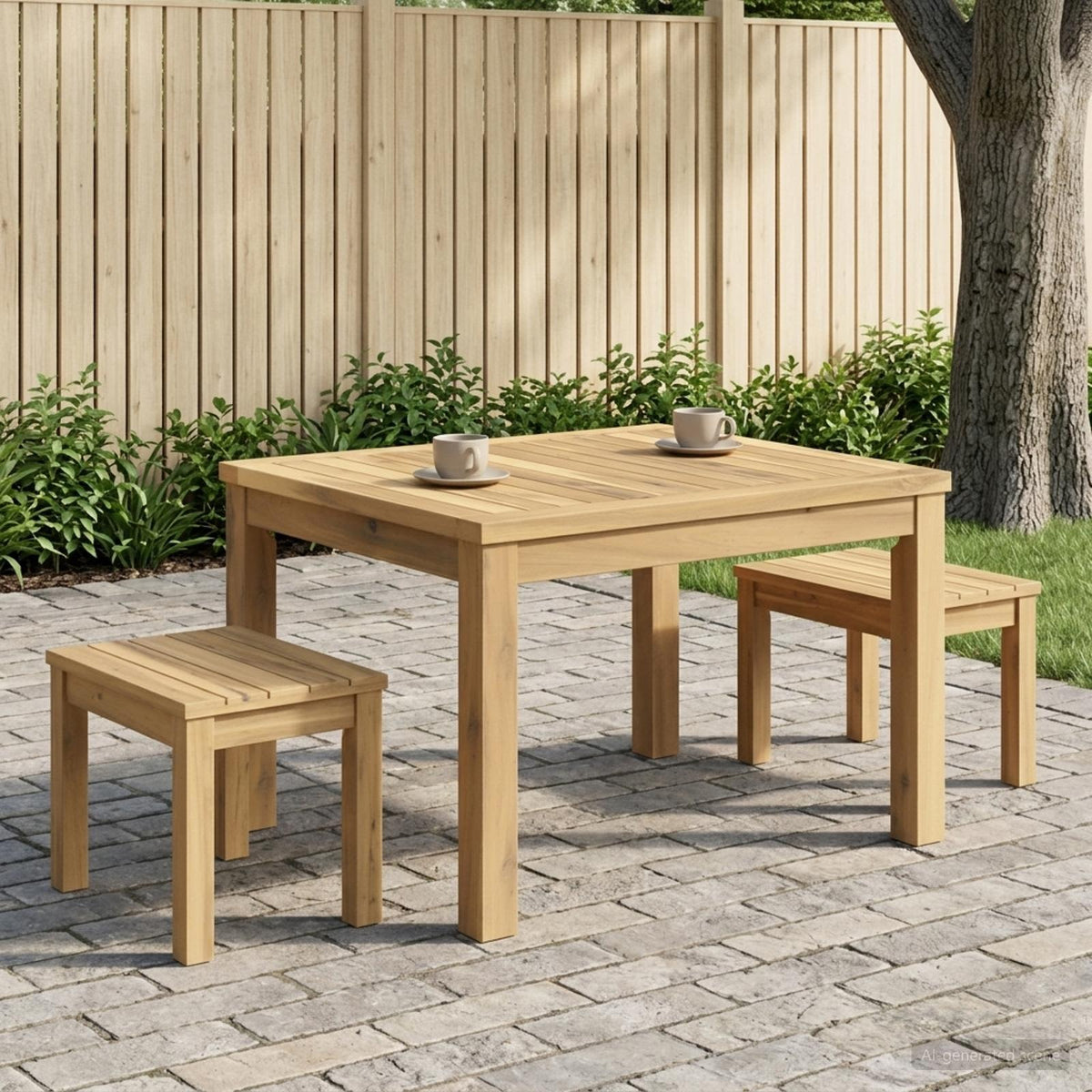 vidaXL Coffee Table White 50 x 60.5 x 36 cm Solid Acacia Wood