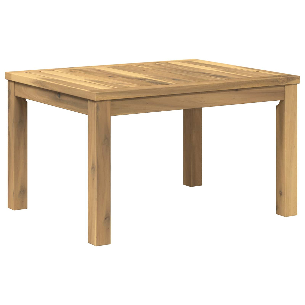 vidaXL Coffee Table White 49 x 60.5 x 36 cm Solid Acacia Wood