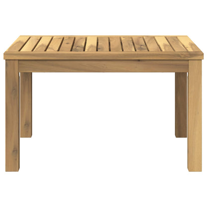vidaXL Coffee Table White 49 x 60.5 x 36 cm Solid Acacia Wood