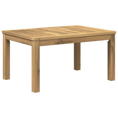 vidaXL Coffee Table White 50 x 68.5 x 36 cm Solid Acacia Wood