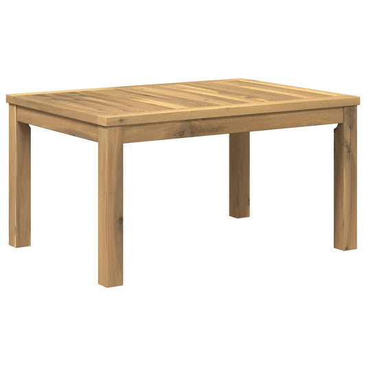 vidaXL Coffee Table White 49 x 68.5 x 36 cm Solid Acacia Wood