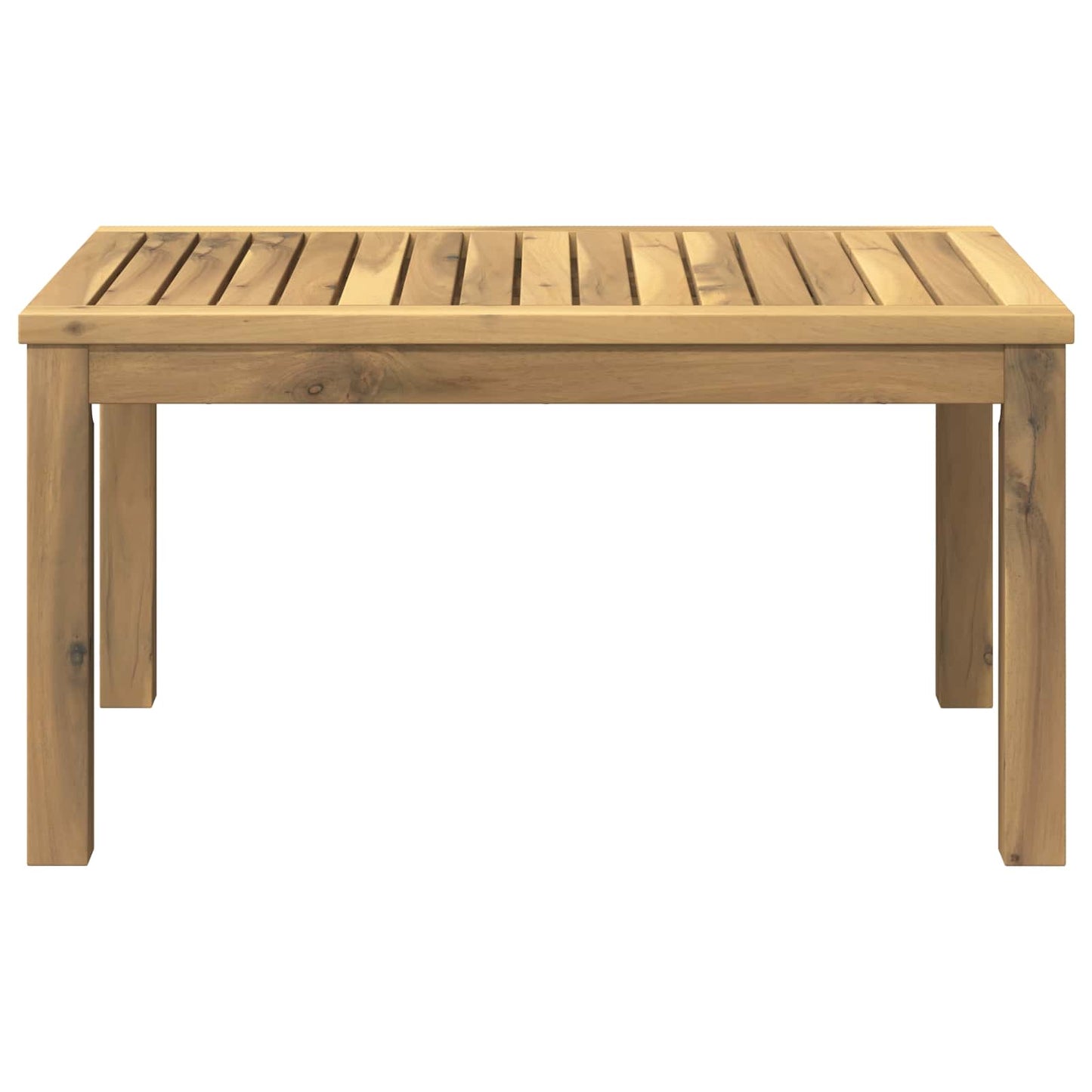 vidaXL Coffee Table White 50 x 68.5 x 36 cm Solid Acacia Wood