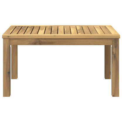 vidaXL Coffee Table White 50 x 68.5 x 36 cm Solid Acacia Wood