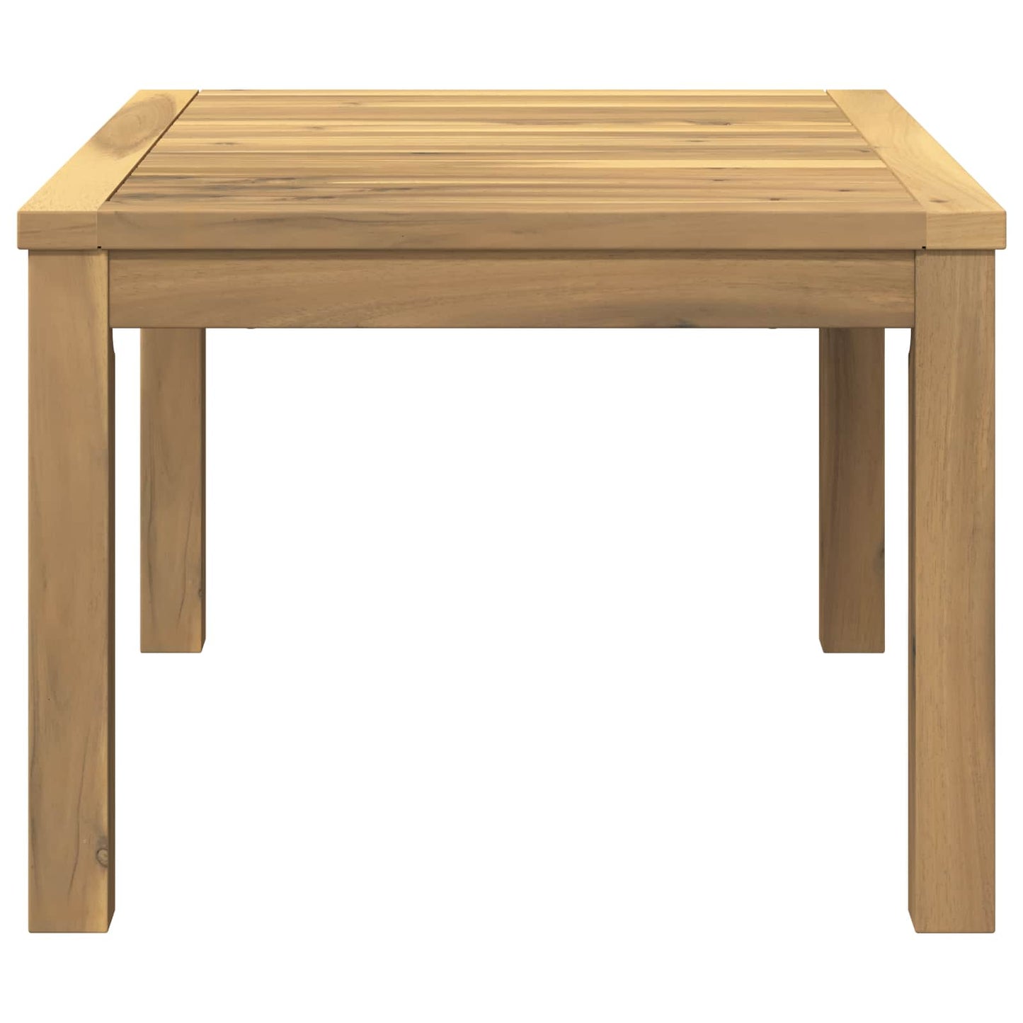 vidaXL Coffee Table White 50 x 68.5 x 36 cm Solid Acacia Wood