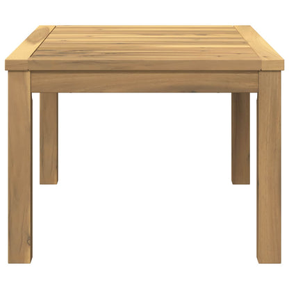 vidaXL Coffee Table White 50 x 68.5 x 36 cm Solid Acacia Wood