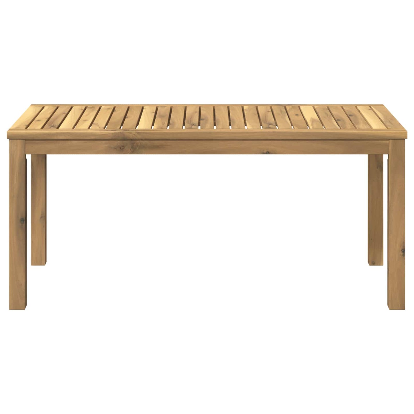 vidaXL Coffee Table White 50 x 100.5 x 45 cm Solid Acacia Wood