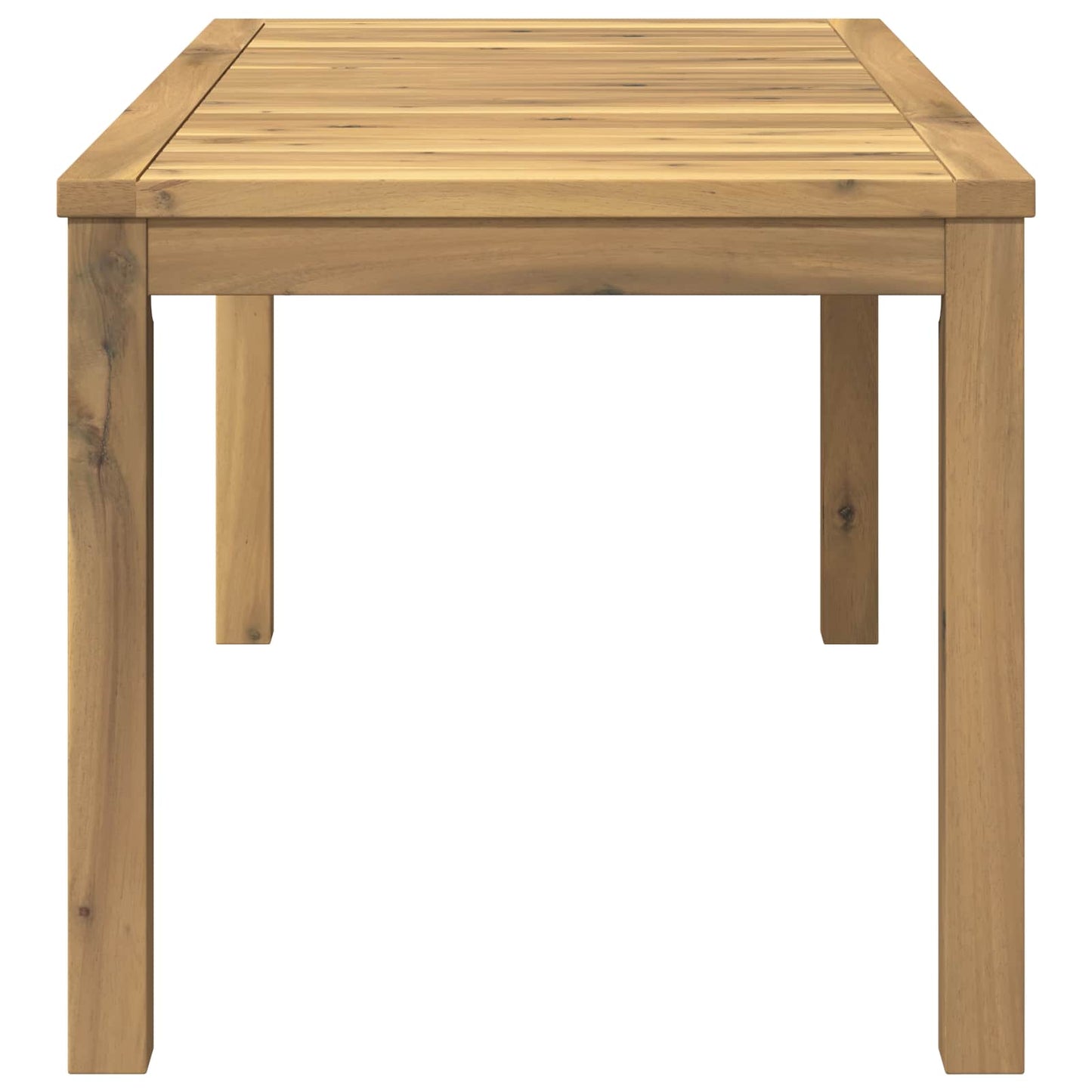 vidaXL Coffee Table White 50 x 100.5 x 45 cm Solid Acacia Wood