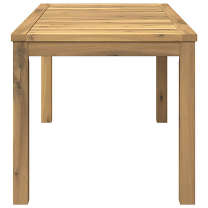 vidaXL Coffee Table White 50 x 100.5 x 45 cm Solid Acacia Wood