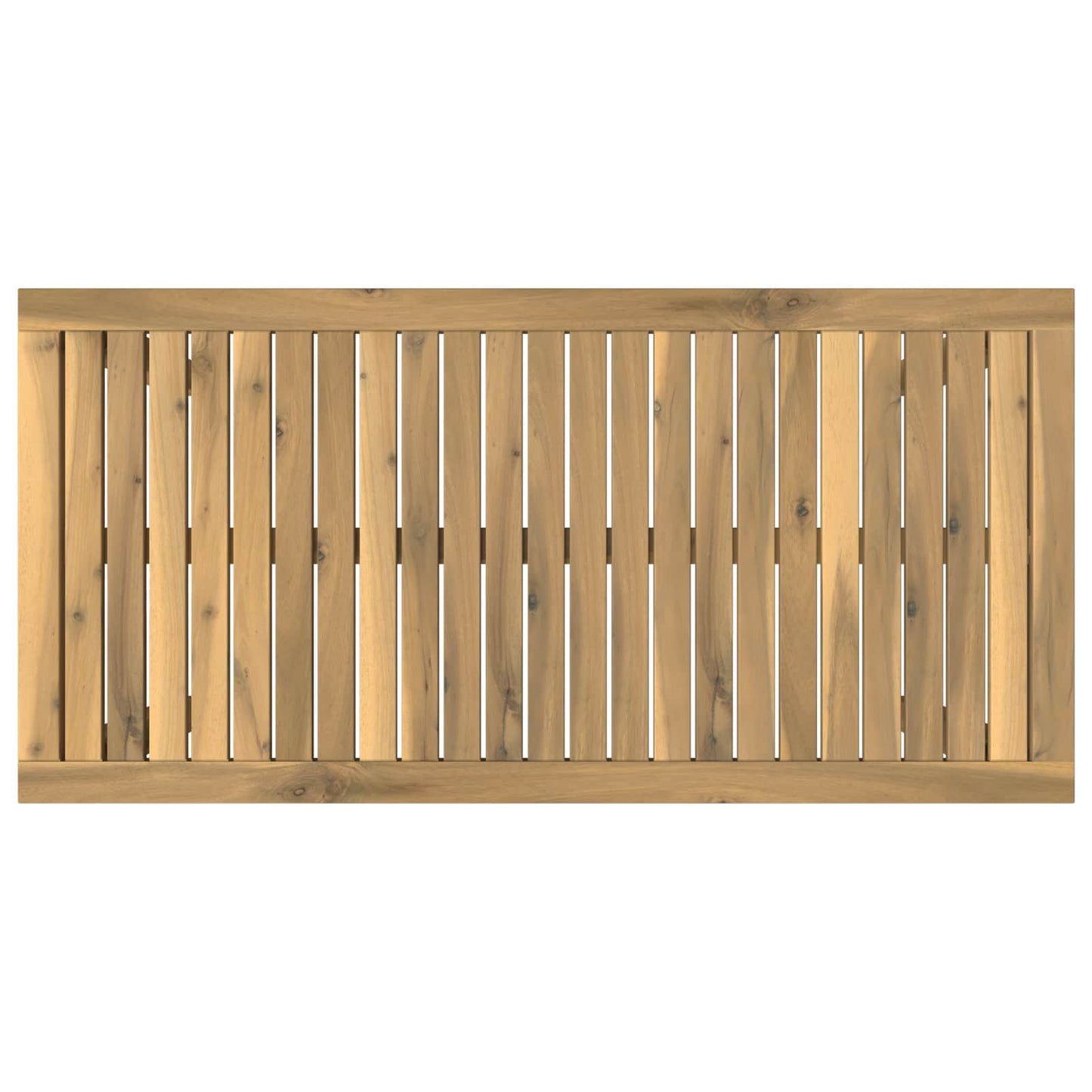 vidaXL Coffee Table White 50 x 100.5 x 45 cm Solid Acacia Wood