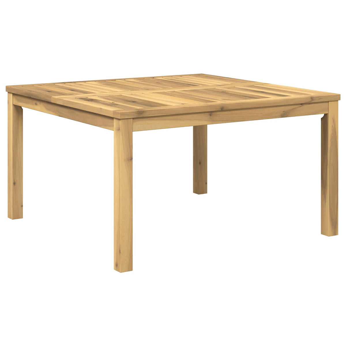 vidaXL Coffee Table White 80 x 80.5 x 45 cm Solid Acacia Wood