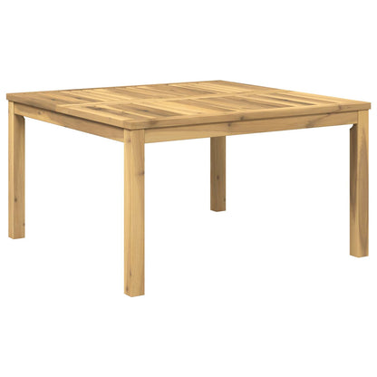 vidaXL Coffee Table White 80 x 80.5 x 45 cm Solid Acacia Wood