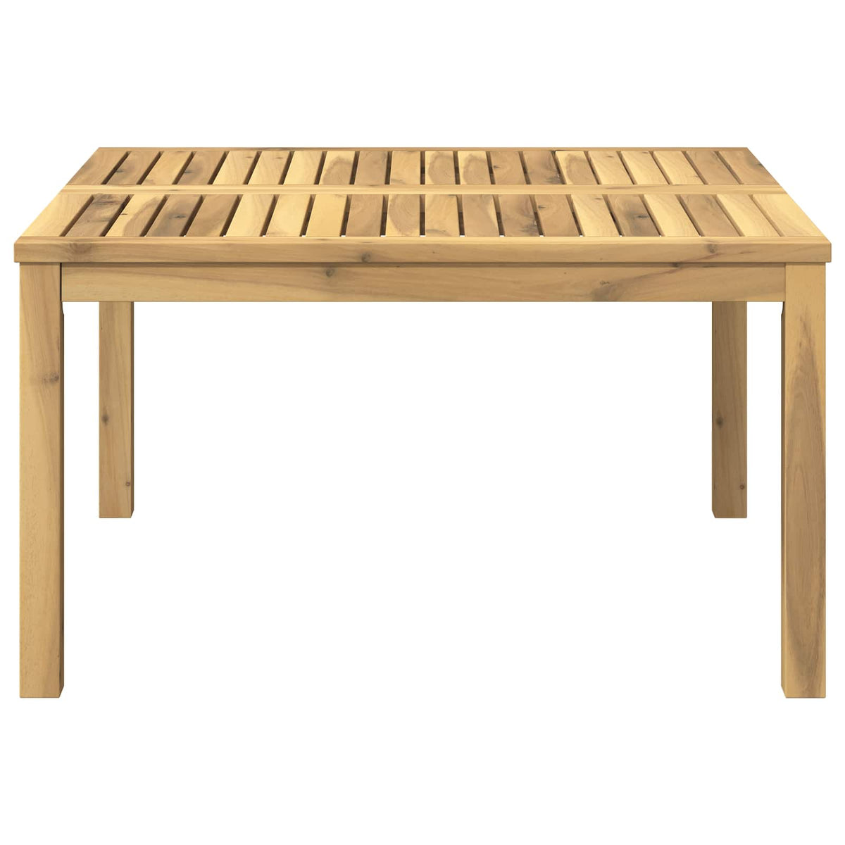 vidaXL Coffee Table White 80 x 80.5 x 45 cm Solid Acacia Wood