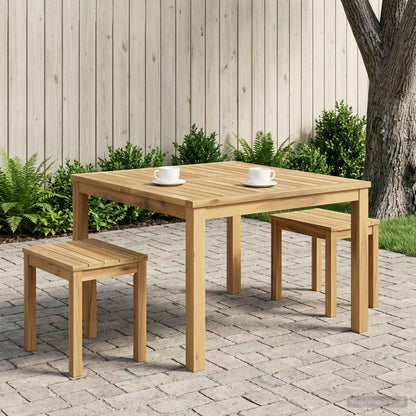 vidaXL Coffee Table White 100 x 100.5 x 45 cm Solid Acacia Wood