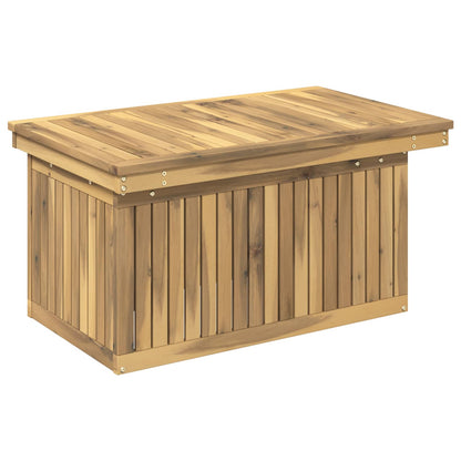 vidaXL Garden Coffee Table Solid Acacia Wood Height Adjustable White